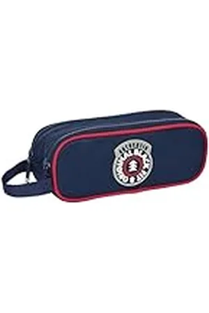 Blackfit8 Authentic - Portatodo Doble, Tejido Reciclable, Estuche Infantil, Estuche Niño, Ideal para Niños en Edad Escolar, Cómodo y Versátil, Calidad y Resistencia, 21x6x8 cm, Color