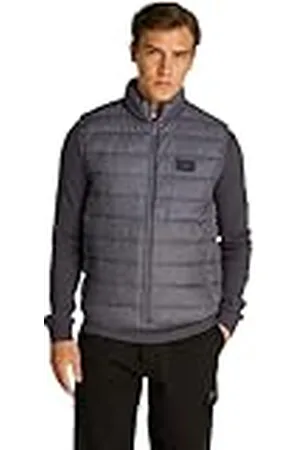 Calvin Klein Chaleco Hombre Down Vest Chaleco acolchado, Gris , XXL