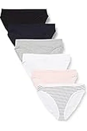 Amazon Ropa Interior de algodón con Pernera Alta (Disponible en Tallas Grandes) Mujer, Pack de 6, , 44