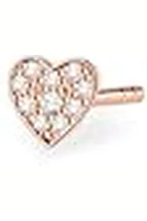 Thomas Sabo Pendientes Individuales Corazón Pavé Plata Chapada H2145-416-14