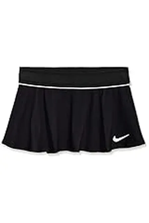 Nike G NkCourt Flouncy Falda, Niñas, Negro (Black/White), XS