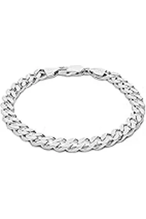 Amazon Brazalete de de ley con eslabones cuadrados, 20 cm/8 pulgadas