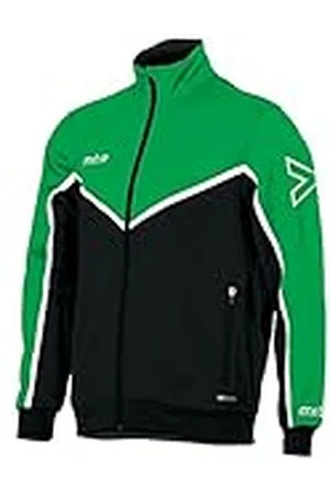 Mitre T70016 Chaqueta de Chándal para Entrenamiento, Unisex niños, Esmeralda/Negro/Blanco, L