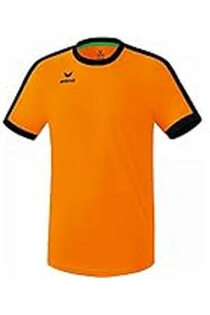 Erima Maglietta unisex per bambini Retro Star, Unisex - Bambini, T-shirt, 3132126, arancione/nero, 140