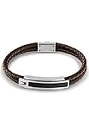 Tommy Hilfiger Jewelry Pulsera para Hombre de Cuero Color Marrón - 2790355