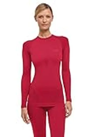Falke Warm Round Neck W L/s SH Hilo Funcional Secado rápido 1 Pieza, Capa de Base Superior Mujer, , XL