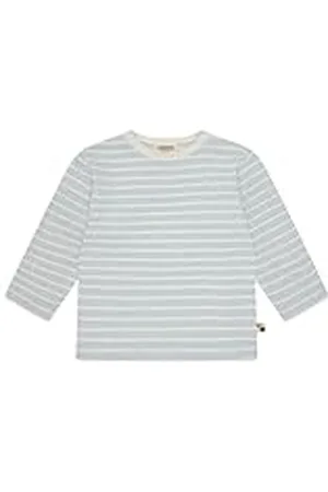 loud + proud Streifen mit Leinen und Bio Baumwolle, Gots Zertifiziert Camiseta de Manga Larga, , 62-68 Unisex niños