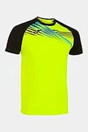 Joma Camiseta Manga Corta Elite x Amarillo Fluor Negro