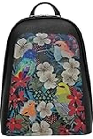 Dogo Femme Cuir Vegan Noir Sac à dos - Fly Anywhere Motif