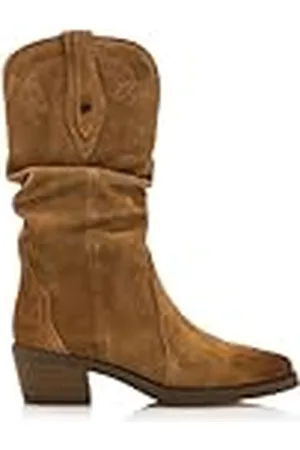 MTNG Botas de tacón Mujer Botas de tacón TEO 53894 Mujer | De Piel, con Interior Piel y Punta Redonda | Botas de tacón Casual | Cierre con Cremallera | 58655 |