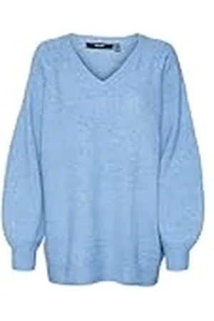 VERO MODA Vmleaf LS Long V-Neck Jersey Ent Punto, , S para Mujer