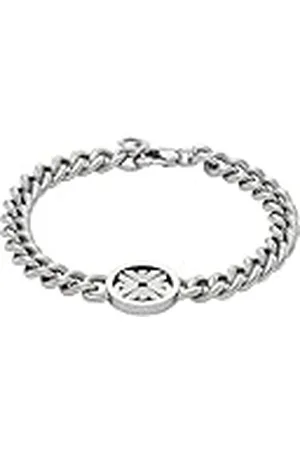 Emporio Armani Pulsera de Cadena para Hombre de de Acero Inoxidable, EGS3041040