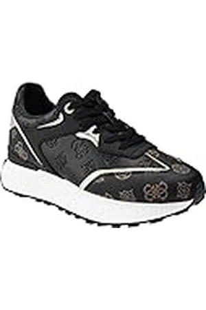 Guess Luchia, Zapatillas Mujer, Negro/Multicolor, 38.5 EU