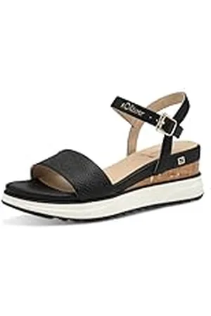 QS by s.Oliver Damen 5-28708-42, Sandalias con cuña Mujer, , 41 EU