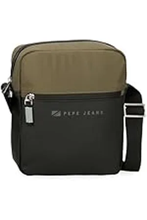 Pepe Jeans Jarvis Bandolera Portatablet Verde 23x27x7 cms Piel Sintética y Poliéster L by Joumma Bags