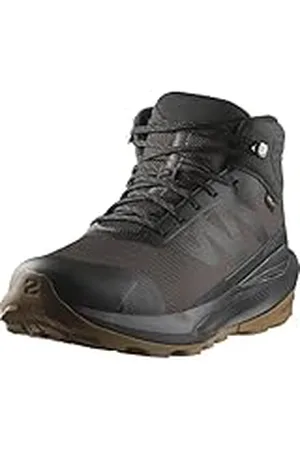 Salomon Elixir Tour Mid Impermeables Zapatos de senderismo para Hombre, Comodidad óptima, Pisada suave, Impermeable, Phantom, 43 1/3