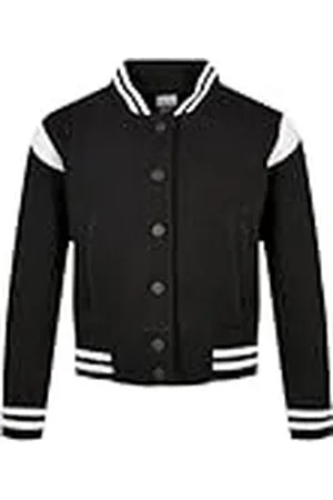 Urban classics Girls Inset College Sweat Jacket Chaqueta, , 134 cm-140 cm para Niñas
