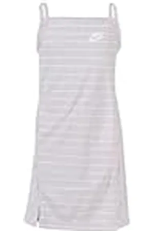 Nike G NSW Dress FLC PE Vestido, Niñas, Pink Foam/White/White, XS