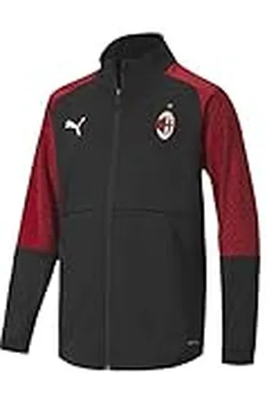 PUMA ACM Stadium Home Jacket Jr Chaqueta De Entrenamiento, Unisex niños, Black/Tango Red, 164