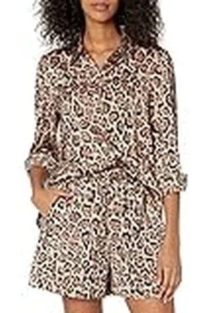 THE DROP @lucyswhims Camisa de Manga Larga con Botones para Mujer, , XS