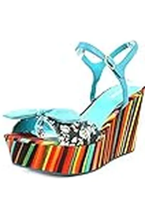 Desigual Meg 1 31SS265507236 - Sandalias de Cuero para Mujer, Color Azul, Talla 36