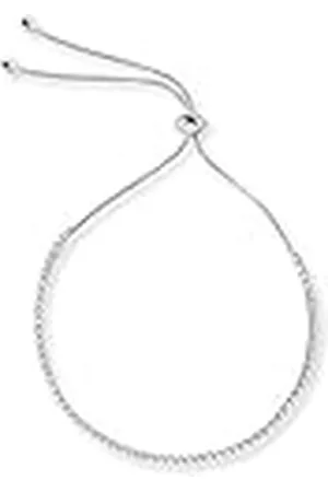 Engelsrufer Stella pulsera para mujeres Zirconia blanco esterlina 925 longitud 16 cm (6,30") + 2 cm (0.79")
