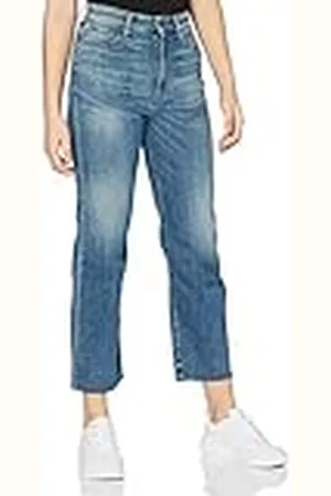 G-Star Para Mujer Jeans Tedie Ultra High Straight Ripped Edge Ankle, , 32W / 34L