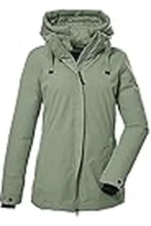 G.I.G.A. DX by killtec Mujer Chaqueta funcional/chaqueta outdoor con capucha desmontable GW 3 WMN JCKT, light olive, 38, 39932-000