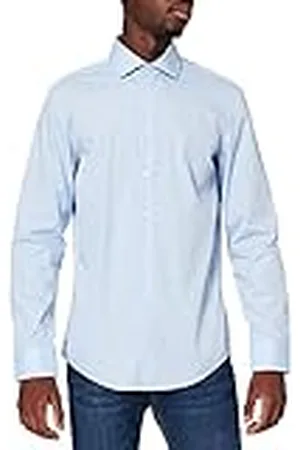 Seidensticker Popelina de manga larga ajustada Camisa Hombre, A2, 40