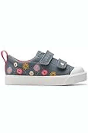 Clarks City Bright T, Zapatillas Niños, Azul (Blue Floral Txt), 20 EU