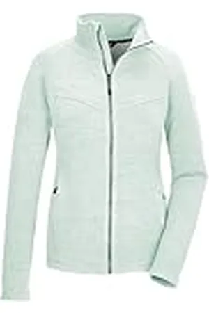 Killtec Mujer Chaqueta Powerstretch/chaqueta polar con cuello alto KOW 112 WMN FLX JCKT, hell stahlmint, 48, 41802-000