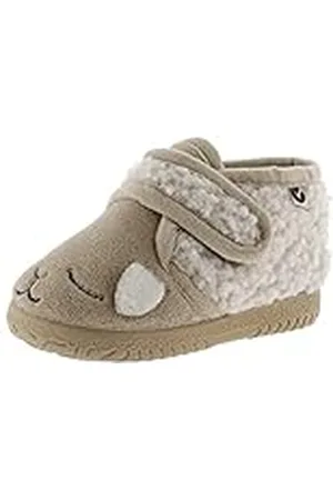 victoria Zapatillas de casa Unisex Ojalá Pelo Animalitos & Tira Adherente & Suela Al Tono 105119 para Niños 18