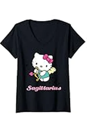 Hello Kitty Mujer - Señal de estrella de Sagitario Camiseta Cuello V