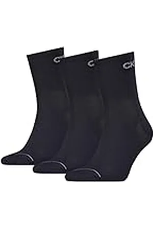 Calvin Klein Short Sock, Azul (Navy), Talla única (Pack de 3) para Hombre