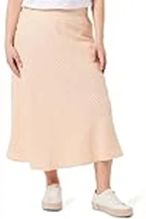 Koton Linen Mix Medium Rise A Line Midi Skirt, Falda De Las Mujeres,