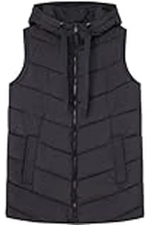 Springfield SPRINGFILED, Mujer, Chaleco Acolchado Largo Poliéster Reciclado, Black, S