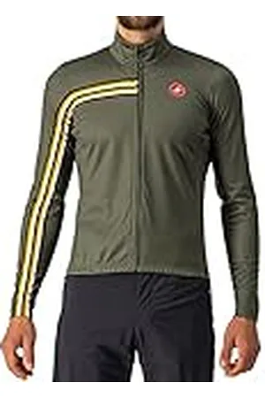 Castelli 4522500-075 Unlimited TH Jersey Sweatshirt Hombre Military Green/Goldenrod Tamaño XXL