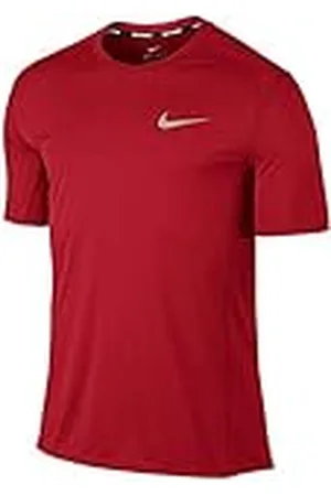 Nike Dry Miler - Camiseta para Hombre, Color Rojo Universitario, Color Rojo y Plateado Reflectante, Talla XXL