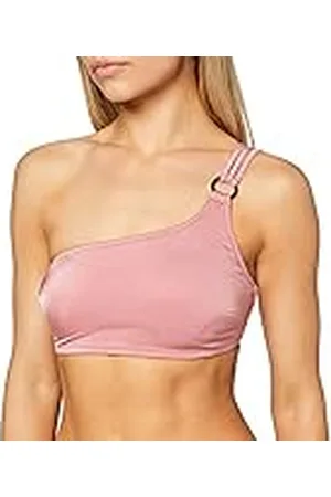 IRIS & LILLY Top de Bikini Acolchado con un Hombro al Descubierto Mujer, , 38