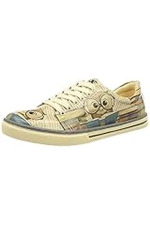 Dogo Sneakers, Zapatillas de Mujer, The Wise Owl, Zapatos Veganos Estampados,41 EU