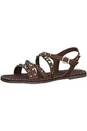 Marco Tozzi 2-2-28112-20, Sandalia para Mujer, Marrón (Cognac Comb), 40 EU