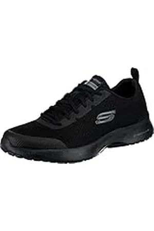 Skechers SKECH-AIR DYNAMIGHT WINLY, Zapatillas de gimnasia Hombre, Black Knit Synthetic Black Trim, 41 EU