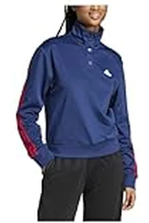 adidas Mujer Iconic Wrapping 3-Stripes Snap Track Jacket, , XL