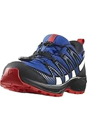 Salomon XA Pro V8 Clima Impermeables Zapatos unisex para niños de senderismo y carrera, Ajuste preciso, Agarre en todo tipo de terrenos, Look deportivo, Lapis Blue, 34