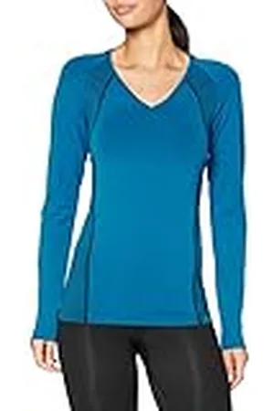 Falke Langarmshirt-37901 Camiseta de Manga Larga para Mujer, Osiris, Extra-Small/Small