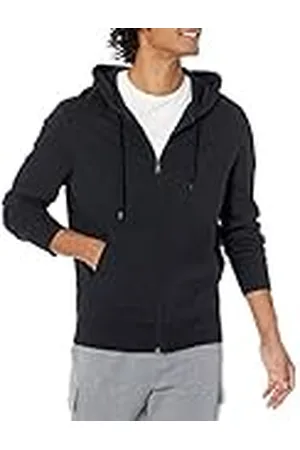 Amazon Sudadera Ligera de Felpa con Capucha y Cremallera Completa Hombre, , L