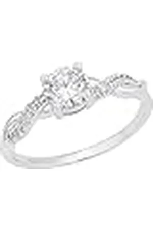 QS by s.Oliver Anillo de plata de ley 925 anillos de las señoras, con sintetizador de circonio, plata, viene en caja de regalo de joyería