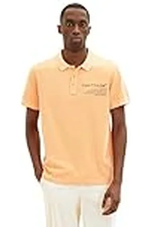 TOM TAILOR 1035641 Polo, 22225-Washed out Orange, L para Hombre