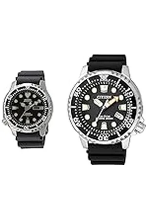Citizen Promaster Marine Inspección automática, Negro/Negro & Reloj Analógico para Hombre de Cuarzo con Correa en Poliuretano BN0150-10E