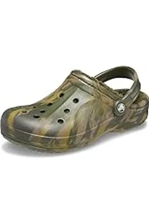 Crocs Ralen Lined Clog K, Zuecos, Unisex niños, Army Green/Multi, 22/24 EU